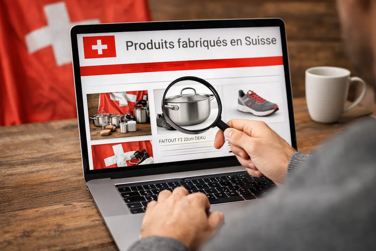 Schweizer Herstellung: Lupe sucht nach Schweizer Produkten im Internet