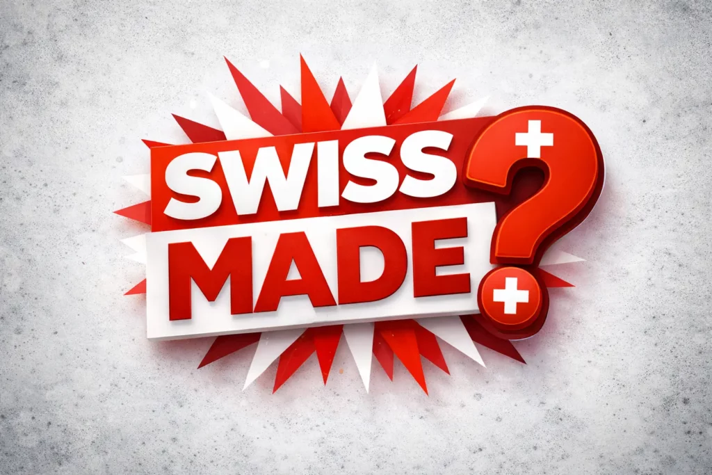 Swiss Made? domanda sul significato della denominazione svizzera